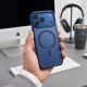 5. Etui Tech-Protect Magmat Magsafe CC na iPhone 18 Pro Max / 17 Pro Max - granatowe matowe
