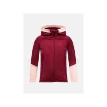 Bluza PEAK PERFORMANCE Jr Rider Essentials Zip Hood bordowy