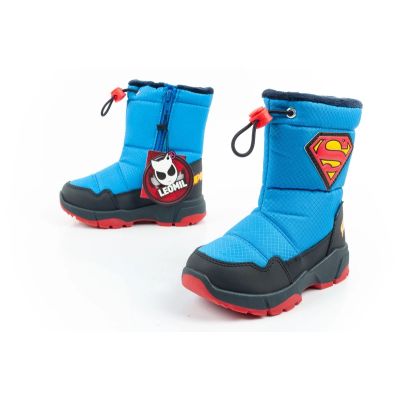 8. Leomil buty zimowe śniegowce dziecięce Superman ciepłe dla chłopca