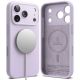 2. Etui Ringke Silicone Magnetic MagSafe na iPhone 17 Pro - fioletowe