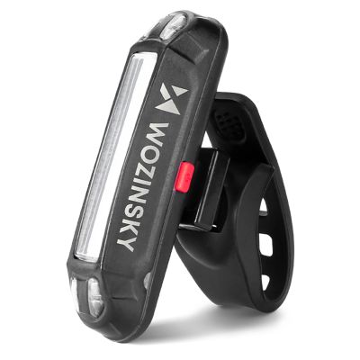 3. Zestaw lampek rowerowych Wozinsky WSBLB2 przednia (400 lm) USB-C i tylna USB micro - czarny