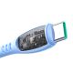 4. Kabel Joyroom S-A59 Vibrant Series 3A USB-A - USB-C 1,2m - niebieski