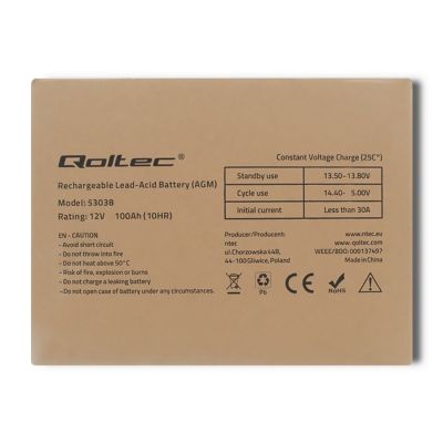 7. Akumulator bezobsługowy Qoltec 53038