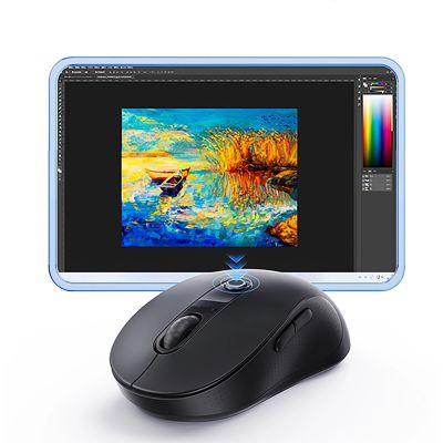 7. Mysz bezprzewodowa Baseus F02 ergonomiczna Bluetooth - czarna