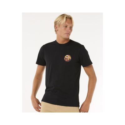 2. Koszulka RIP CURL Wettie Passage Icon Tee czarny
