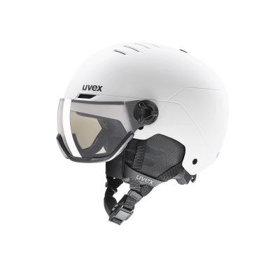 Kask narciarski UVEX Wanted Visor pro V white matt