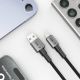 2. Kabel Tech-Protect UltraBoost DNA USB-A / Lightning 15W/2.4A 100 cm - szary