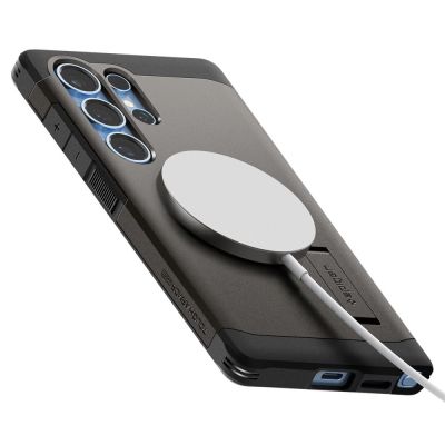 9. Etui Spigen Tough Armor MagSafe na Samsung Galaxy S25 Ultra - szary