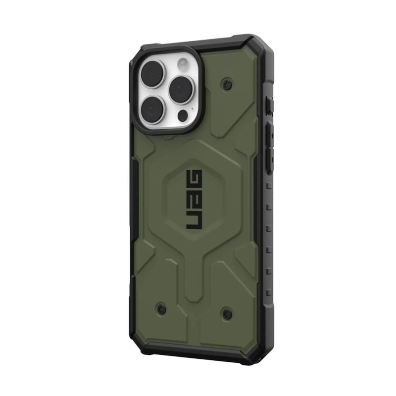 3. UAG Pathfinder Magsafe - obudowa ochronna do iPhone 16 Pro Max kompatybilna z MagSafe (olive)