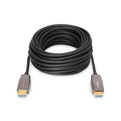 9. Kabel połączeniowy hybrydowy HDMI 2.1 Ultra High Speed 8K60Hz UHD HDMI A/HDMI A M/M czarny 20m