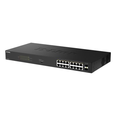 3. D-Link DGS-1018P Nie zarządzany Gigabit Ethernet (10/100/1000) Obsługa PoE Czarny