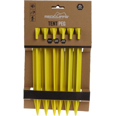 8. ŚLEDZIE DO NAMIOTU 23CM KPL. 6SZT PLASTIK REDCLIFFS