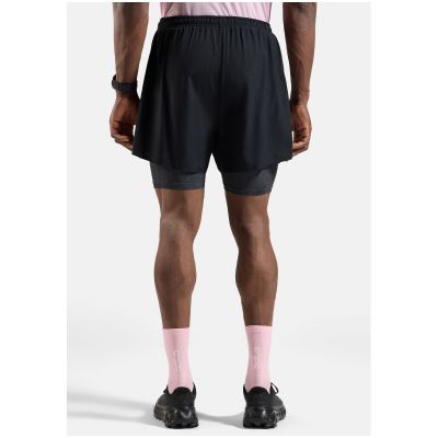 2. Spodenki męskie Odlo 2-in-1 short ZEROWEIGHT 3 INCH PRINT czarne