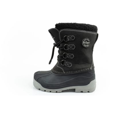 2. Lee Cooper buty zimowe śniegowce dziecięce ocieplane dla chłopca czarne