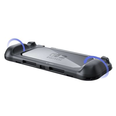 5. Etui Tech-Protect MagMat na Nintendo Switch 2 - czarno-przezroczyste