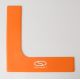 3. Płaskie znaczniki pola - narożniki 25x25 cm 4 szt. jaskrawe pomarańczowe SMJ sport ZPN-O