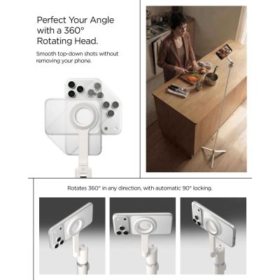 12. Selfie stick Spigen S582W Bluetoth - beżowy