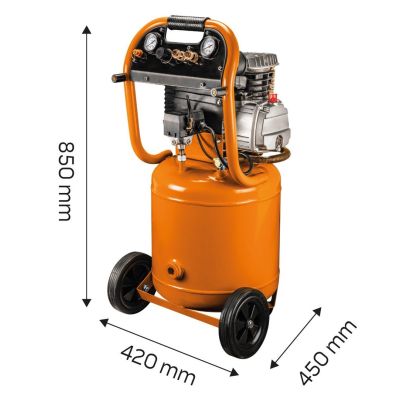 7. Kompresor olejowy pionowy 40l, 230V NEO 12K010