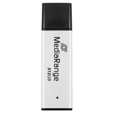MediaRange MR1904 pamięć USB 512 GB USB Typu-A 3.2 Gen 1 (3.1 Gen 1) Czarny, Srebrny