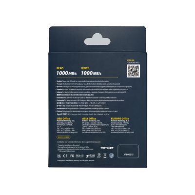 6. Patriot Transporter LT 512GB USB3.2 Type-C SSD 1000 MB/s Alu Black