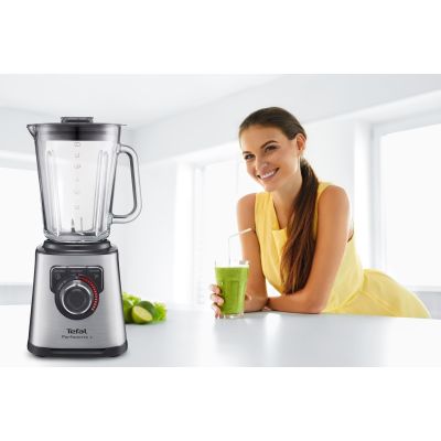 12. Blender stojący Tefal BL811D (1200W; kolor srebrny)