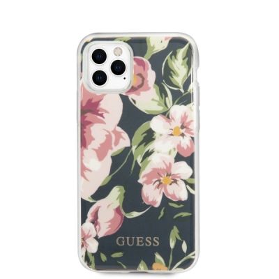 3. Etui Guess N.3 Flower Collection na iPhone 11 Pro Max - granatowe