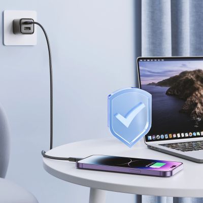9. Kabel Joyroom Surpass Series A11 Lightning / USB-C 20W 1.2 m - czarny