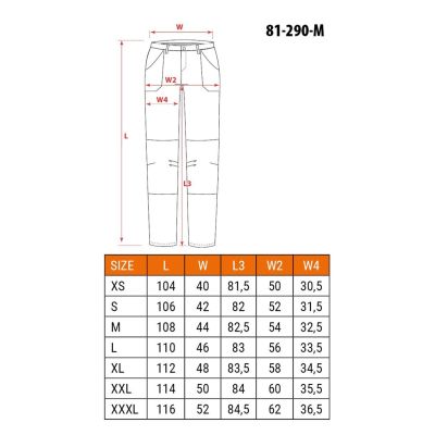 3. NEO tools 81-290-M spodnie ochronne Czarny