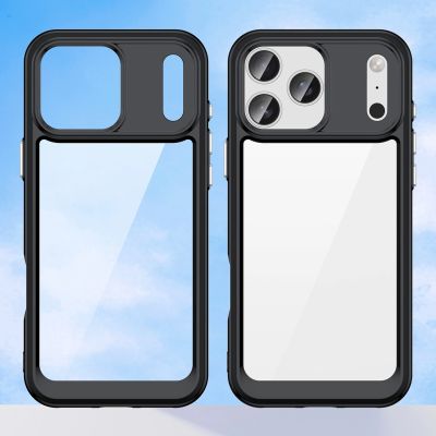 7. Etui Outer Space na iPhone 17 Pro Max - czarne przezroczyste