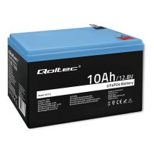 Qoltec 53713 Akumulator LiFePO4 Litowo-Żelazowo-Fosforanowy | 12.8V | 10Ah | 128Wh | BMS