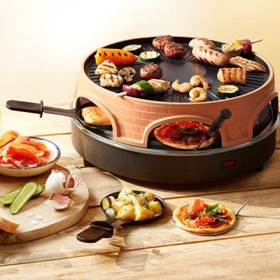 4. Emerio PO-113255.4 grill raclette 1500 W Czarny, Brązowy