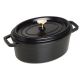 2. Garnek żeliwny owalny Staub - 2.35 ltr, Czarny