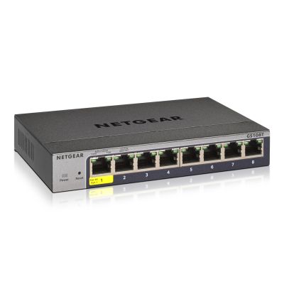 6. Switch Netgear GS108T-300PES 8p  Managed Gigabit