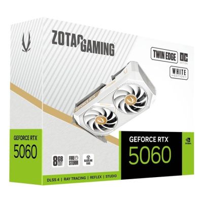 7. Karta graficzna ZOTAC GAMING GeForce RTX 5060 Twin Edge OC White