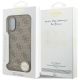 7. Etui Guess 4G Charms Collection MagSafe na iPhone 17 - brązowe