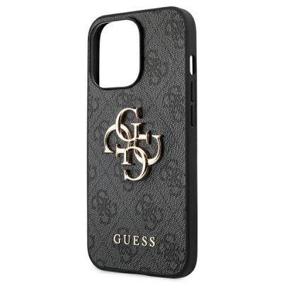 6. Etui Guess 4G Big Metal Logo na iPhone 13 Pro / iPhone 13 - szare