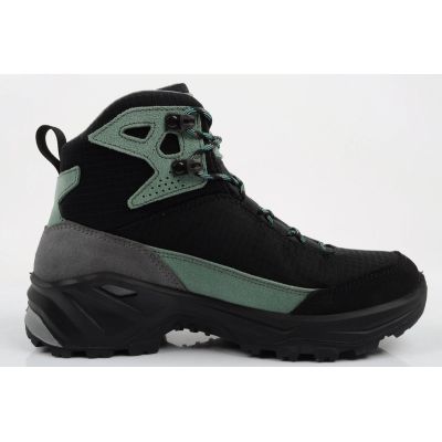 4. Aku buty sportowe trekkingowe damskie Adapta Gore-tex skórzane czarne zielone