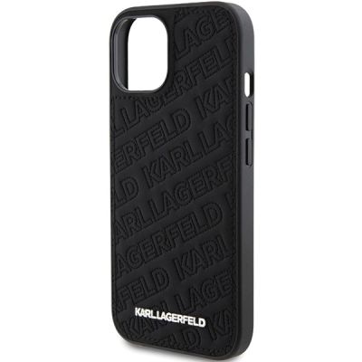6. Etui Karl Lagerfeld Quilted K Pattern na iPhone 15 - czarne