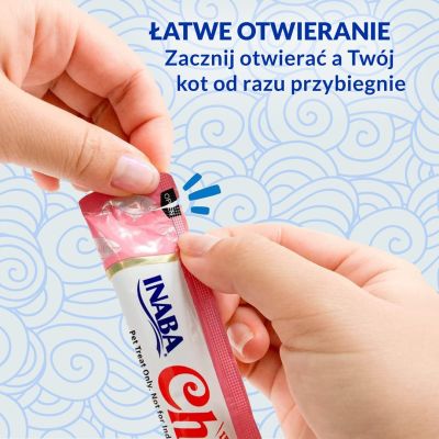 5. Przysmak CHURU Tuńczyk z łososiem dla kota 4x14g