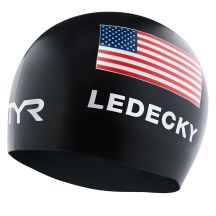 Czepek pływacki TYR Usa silc cap ledecky   one size