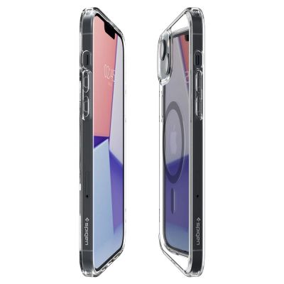 14. Etui Spigen Ultra Hybrid Mag z MagSafe na iPhone 14 Plus - przezroczysto-szare