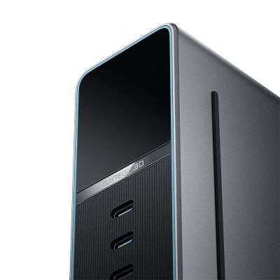 4. Stacja ładująca Cuktech TA3005U 300W 5w1 z wyświetlaczem cyfrowym - srebrna