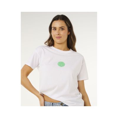 6. Koszulka damska RIP CURL Icons Of Surf Relaxed Tee biała