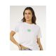 6. Koszulka damska RIP CURL Icons Of Surf Relaxed Tee biała