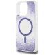 6. Etui Guess HC Resin Bottom Glitter MagSafe na iPhone 16 Pro Max - fioletowe