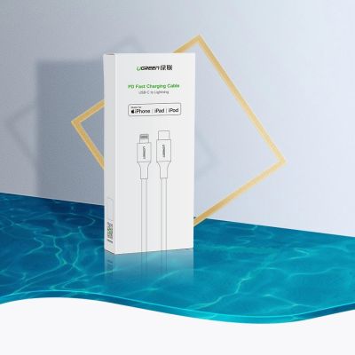 15. Kabel Ugreen US171 Lightning - USB-C MFi PD 20W 480Mb/s 1m - biały