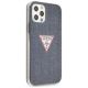 4. Etui Guess Jeans Collection na iPhone 12 Pro Max - granatowe
