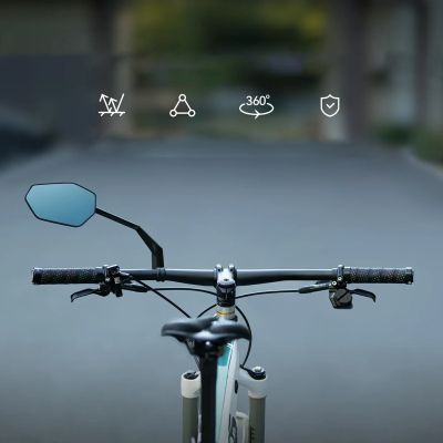 4. Lusterko rowerowe Rockbros F-253W przeciwodblaskowe ramię z włókna węglowego - lewe