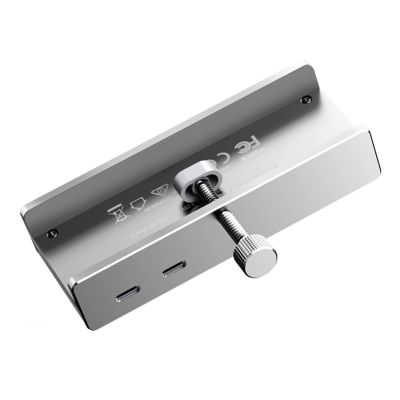 Hub Orico MH5PMM montowany na zacisk USB-C / 2x USB-A 3.0, + SD&TF + 3,5mm Audio - srebrny