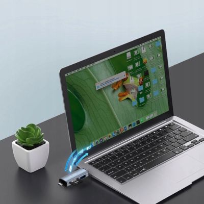 2. Czytnik Tech-Protect UltraBoost kart SD / micro SD ze złączami USB-C / USB-A - szary